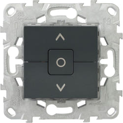 Schneider Electric - Interrupteur volet-roulant 6A connexion rapide - Anthracite - Unica - Schneider
