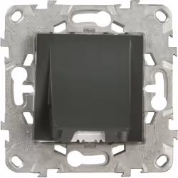 Sortie de câble 16A 6 à 12 mm anthracite Unica La gamme d'appareillages Unica est une gamme de prises et interrupteurs compos ...