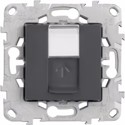 Prise RJ45 CAT 6 STP Anthracite Unica La gamme d'appareillages Unica est une gamme de prises et interrupteurs composables au  ...