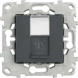 Schneider Electric - Prise RJ45 cat 6 stp - Anthracite - Unica - Schneider