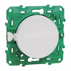 Description générale L'interrupteur Odace SFSP de Schneider Electric est un interrupteur simple allumage sans fil et sans pil ...