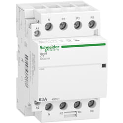 Schneider Electric - Acti9 iDT40 ct - contacteur tête de groupe - 63A 3P+N 4NF 230/240VAC 50HZ