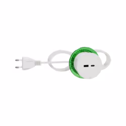 Bloc prise USB A+C blanc à encastrer XS avec cable 2m Unica system+ Unica system+ - Desk Unit XS avec USB type A et USB type  ...
