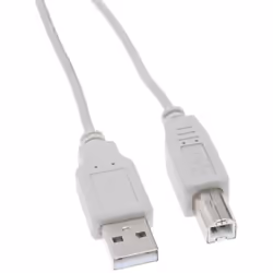 Cable imprimante USB 2.0 A male-B male 1.8m CONTINENTAL EDISON Câble imprimante USB 2.0 A mâle/B mâle 1.8m - Permet de relier ...