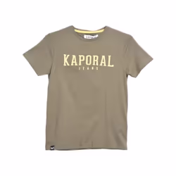 Tee-shirt - Kaporal - Junior - Coton 100% - Kaki - Manches courtes