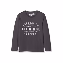 Tee shirt manches longues - Kaporal - Mider - Gris - Enfant - Garçon