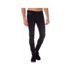 Jean Skinny Stretch - KAPORAL - Pixel - Taille basse - Black destroy - Bleu
