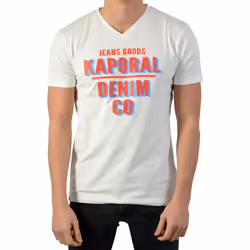 KAPORAL - Tee-shirts manches courtes col en v coton ARROW