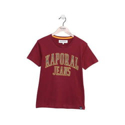 T-shirt Garçon Kaporal BOLIR - Rouge - Manches courtes - Col arrondi