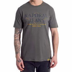 KAPORAL - T-shirt kaki brodé KAPORAL JEANS en 100% coton, coupe droite TITO