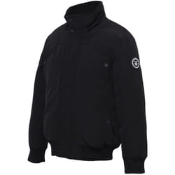 KAPORAL - Blouson régular Garçon noir avec capuche et fausse fourrure amovible OVAR