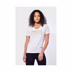 Tee shirt à logo strassé - Kaporal - Femme