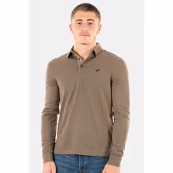 KAPORAL - Polo marron pied-de-poule Homme  PATTY
