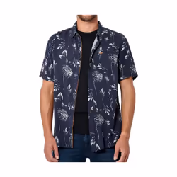 KAPORAL -  Chemise fleurie bleue Homme  TIMMO