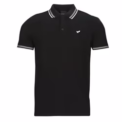 Polo Homme Kaporal Rayoc - Noir - Col polo - Manches courtes - Logo en caoutchouc