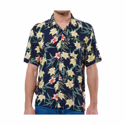 KAPORAL - Chemise fleurie bleue Homme MACAO