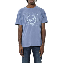 KAPORAL - T-shirt bleu Homme en 100% coton SAUL
