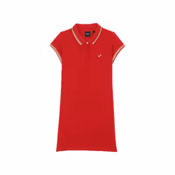 KAPORAL - Robe polo rouge Fille en 100% coton FADO