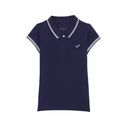 KAPORAL - Polo bleu Fille en 100% coton FANY
