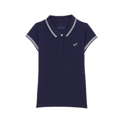 KAPORAL - Polo bleu Fille en 100% coton FANY