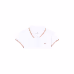 KAPORAL - Polo blanc Fille en 100% coton FANY