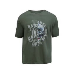 T-shirt homme Kaporal THOR - couleur kaki - coupe slim - col classique