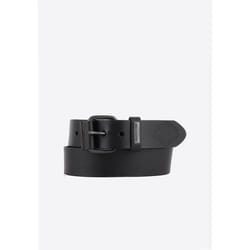 Ceinture en cuir noir Homme VIZI - KAPORAL - Largeur 4 cm - Décontractée
