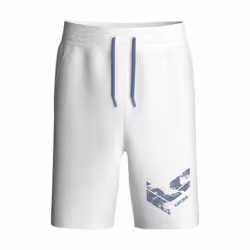 Short jogging blanc garçon KAPORAL - OBOY - Taille élastique - 2 poches latérales - Inscription floquée