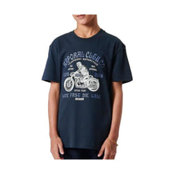 KAPORAL - T-shirt bleu Garçon 100% coton  ODEON