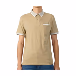 KAPORAL - Polo beige Homme en 100% coton CHUN