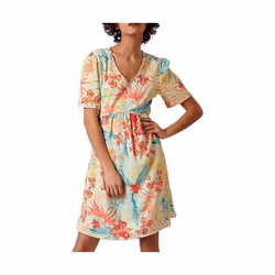 KAPORAL - Robe fleurie verte Femme CADIL
