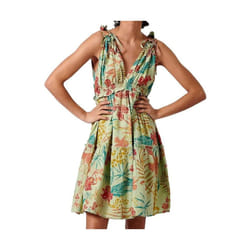 KAPORAL - Robe fleurie verte Femme CRISS