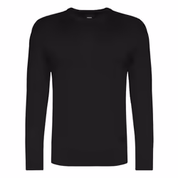 Pull noir Homme - KAPORAL - VAERO - Coupe regular - Col rond - Bord-côtes