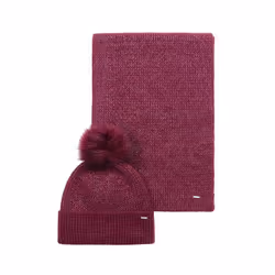 KAPORAL - Coffret bonnet et écharpe bordeaux Femme  MELLY