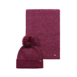 KAPORAL - Coffret bonnet et écharpe bordeaux Femme  MELLY