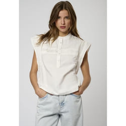 KAPORAL - Blouse blanche Femme 100% coton EDDA