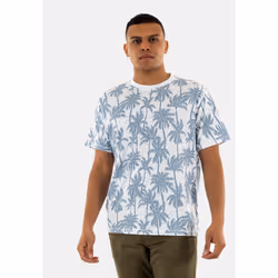 KAPORAL - T-shirt blanc imprimé Homme 100% coton TOGO - L