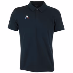 Polo - Le Coq Sportif - Presentation - Manches courtes - Bleu - Logo tricolore