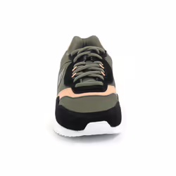 le coq sportif Louise Suede Nylon/Gum Femelle 36 Noir, Corail, Olive