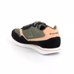 le coq sportif Louise Suede Nylon/Gum Femelle 36 Noir, Corail, Olive