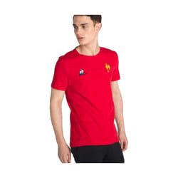 T shirt Le Coq Sportif FFR logo Homme Rouge