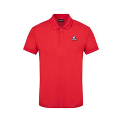 Polo Le Coq Sportif Essential logo cocorico Homme Rouge
