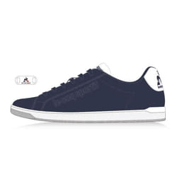 Baskets Le Coq Sportif Courtgalo - Homme - Bleu foncé/blanc - Cuir - Lacets