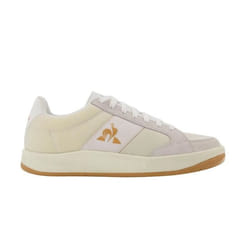 Baskets Le Coq Sportif Ashe Team - blanc/blanc/orange/gris - 38 - Homme - Textile - Plat - Lacets