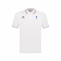 Polo Le Coq Sportif France Olympique Homme Blanc