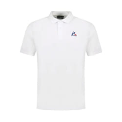 Polo Le Coq Sportif Tricolore Homme Blanc