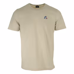 T-shirt coton droit - LE COQ SPORTIF - Homme - Beige - Manches courtes