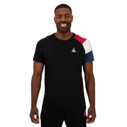 T shirt - Le Coq Sportif - Homme - Tricolore - Noir - Coton
