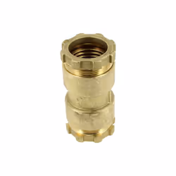 Jonction laiton égale série Fer à compression pour PE Ø40 Jonction laiton REXUO - 2 raccordements à serrage extérieur,D 40 Po ...