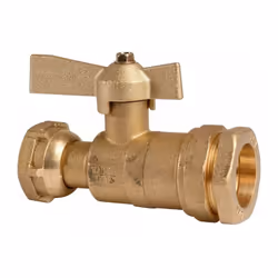 Robinet d'arrêt à boisseau sphérique - F 3/4' - Ø 32 mm - Avant et après compteur d'eau - Pour tube PE - Huot Pour tube polyé ...